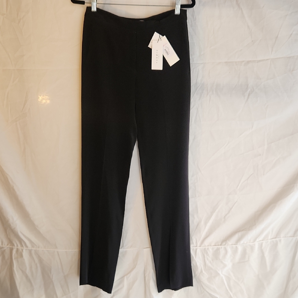 Sandro Black Straight Leg Women's Pants